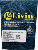 OG Punch 5g 5 Pack Bubble Hash Infused Pre-Rolls - Livin Solventless