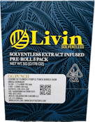 OG Punch 5g Bubble Hash Infused 5 Pack Pre-Roll - Livin Solventless