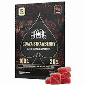 Heavy Hitters - Heavy Hitters - Guava Strawberry - 100mg Live Rosin Gummies