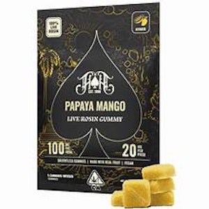 HEAVY HITTERS - Heavy Hitters - Papaya Mango - 100mg Live Rosin Gummies