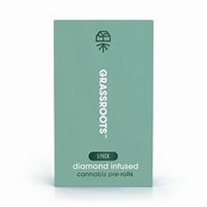 GRASSROOTS (NM) - Dark Heart - Titan Express - 5pk Diamond Infused Prerolls