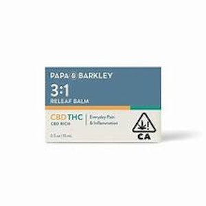 Papa & Barkley - Papa & Barkley - Relief Balm - 15ml (3:1 CBD:THC)