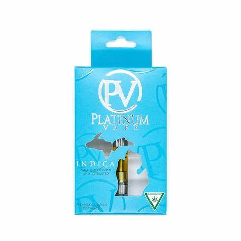 Platinum Vape - Platinum Blazing Blue Cheese 1g Vape Cart Main Image