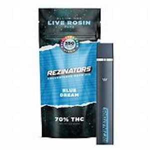 Rezinator - Rezinators - Blue Dream - 0.5G - Live Rosin - Sativa-Dominant Hybrid - Disposable Vape Pen
