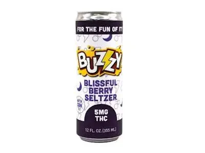 Buzzy - Blissful Berry | Seltzer | Zero Sugar & Calories | [5mg CBN] | [5mg THC] Main Image