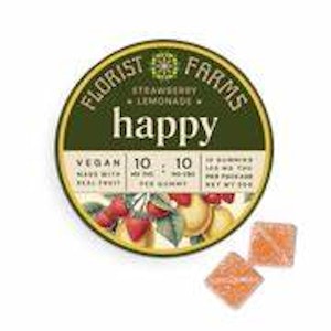 Florist Farms - Florist Farms - Strawberry Lemonade Happy - 100mg Gummies