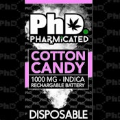  Pharmicated disposable- 1000 mg- Cotton Candy