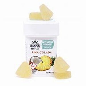 Wana Edibles - WANA QUICK : Pina Colada- Indica- 100mg