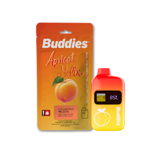 Buddies - Apricot Helix, Flavored Distillate, Disposable, 2g