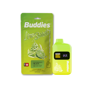 Buddies - Lime Sorbet, Flavored Distillate, Disposable, 2g