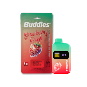 Buddies - Strawberry Cough, Flavored Distillate, Disposable, 2g
