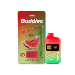 Buddies - Watermelon Kush, Flavored Distillate, Disposable, 2g