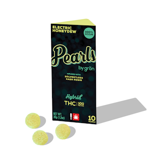 GRON - Electric Honeydew "Pearls" Gummies | 10pc 100mg (THC) (Hash Rosin)