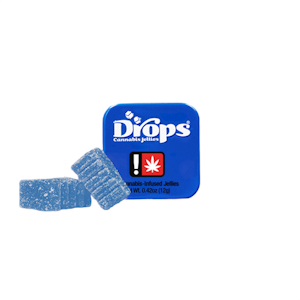DROPS - Blueberry "Drops" Jellies | 2pc 270mg 1:10:2.5 (THC:CBD:CBN) (Live Hash Rosin)