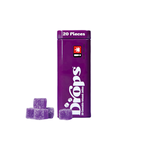 DROPS - Blackberry "Drops" Jellies | 20pc 300mg 1:2 (THC:CBD) (Live Hash Rosin)