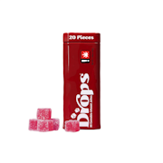 Cranberry "Drops" Jellies | 20pc 200mg 1:1:1:1 (THC:CBD:CBG:CBC) (Live Hash Rosin)
