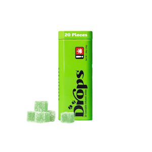 DROPS - Lime "Drops" Jellies | 20pc 100mg (THC) (Live Hash Rosin)