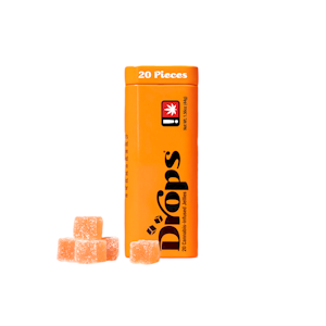 DROPS - Orange "Drops" Jellies | 20pc 100mg (THC) (Live Hash Rosin)