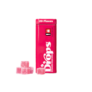 Raspberry "Drops" Jellies | 20pc 150mg 2:1 (THC:CBD) (Live Hash Rosin)