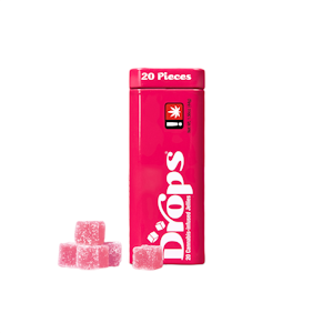 DROPS - Raspberry "Drops" Jellies | 20pc 150mg 2:1 (THC:CBD) (Live Hash Rosin)