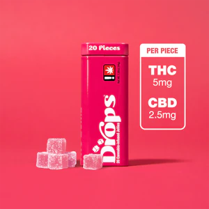 Drops - Drops | 20pk Ratio | Raspberry 2:1