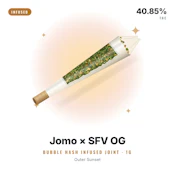 BUBBLE HASH INFUSED JOINT - Jomo x SFV OG - 1G