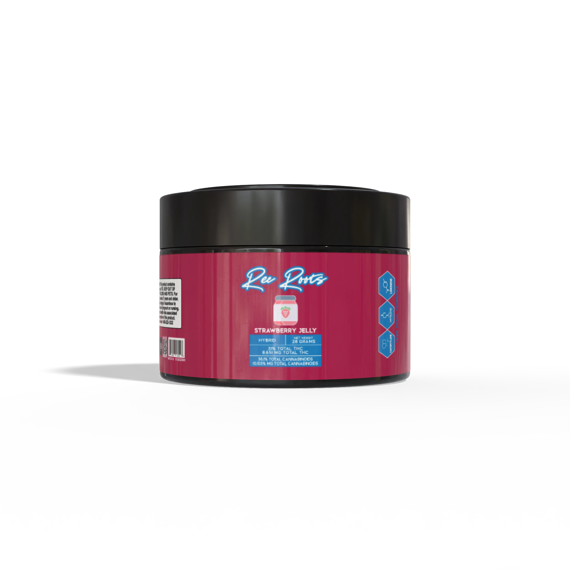 Rec Roots - Rec Roots - Strawberry Jelly - 25% THC - 28g - Dry Flower Main Image
