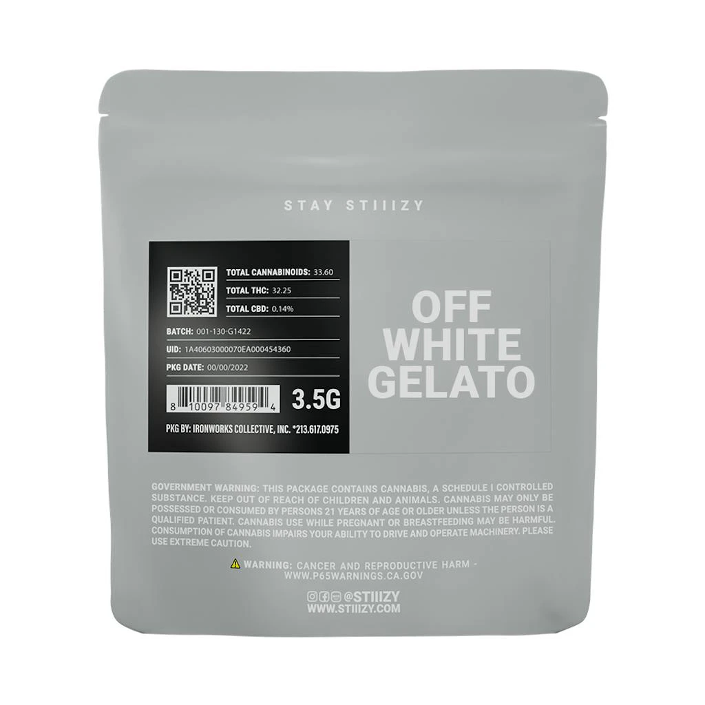 STIIIZY - Stiiizy Grey Label Off White Gelato Flower 3.5g Main Image