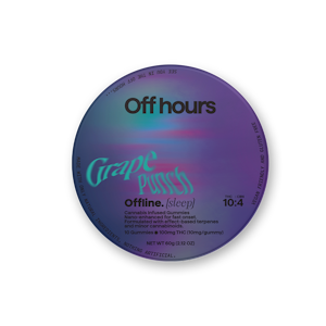 OFF HOURS - No Wave | Rest Offline Grape Punch | Gummies | 100mg 10pk