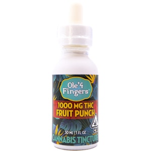 OLE'4 FINGERS - Fruit Punch 1000mg Tincture - Ole' 4 Fingers