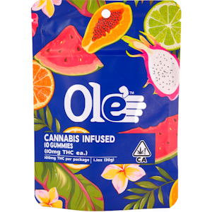 OLE'4 FINGERS - Blueberry 100mg 10 Pack Gummies - Ole' 4 Fingers