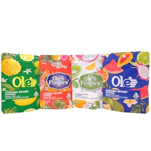 OLE'4 FINGERS - Sleep Grape 150mg THC:CBN 10 Pack Distillate Gummies - Ole 4 Fingers