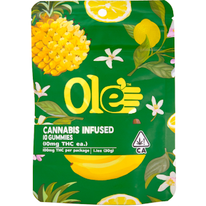 OLE'4 FINGERS - Tropical Punch 100mg 10 Pack Gummies - Ole' 4 Fingers