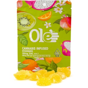 OLE'4 FINGERS - Tropical Punch 100mg 10 Pack Gummies - Ole' 4 Fingers