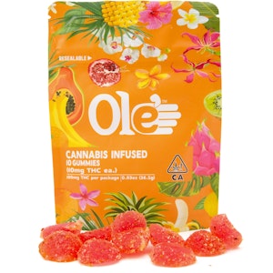 OLE'4 FINGERS - Watermelon 100mg 10 Pack Gummies - Ole' 4 Fingers