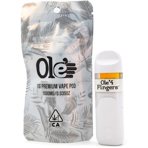 OLE'4 FINGERS - Lemon Kush 1g Distillate All In One Pod - Ole' 4 Fingers