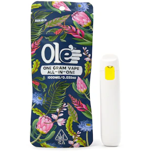 OLE'4 FINGERS - Blue Zushi 1g Distillate AIO Cart - Ole' 4 Fingers