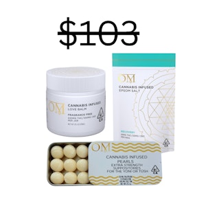 OM Living - OM Women's Wellness Bundle | 1x Love Balm, 1x OM Pearl, 1x Epson Bath Salt | OM