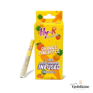 HY-R - HY-R - Orange Pineapple .6G Liquid Diamond Infused Pre-Roll (5 Pack)