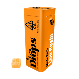 DROPS - Orange (THC Bomb) (H) | 20pk Creative (5mg THC) Live Rosin Jellies 100mg | Drops