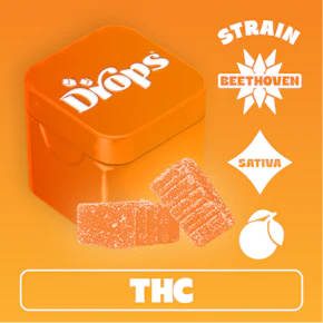 Drops | Live Rosin Gummies | Orange | Beethoven | 100mg