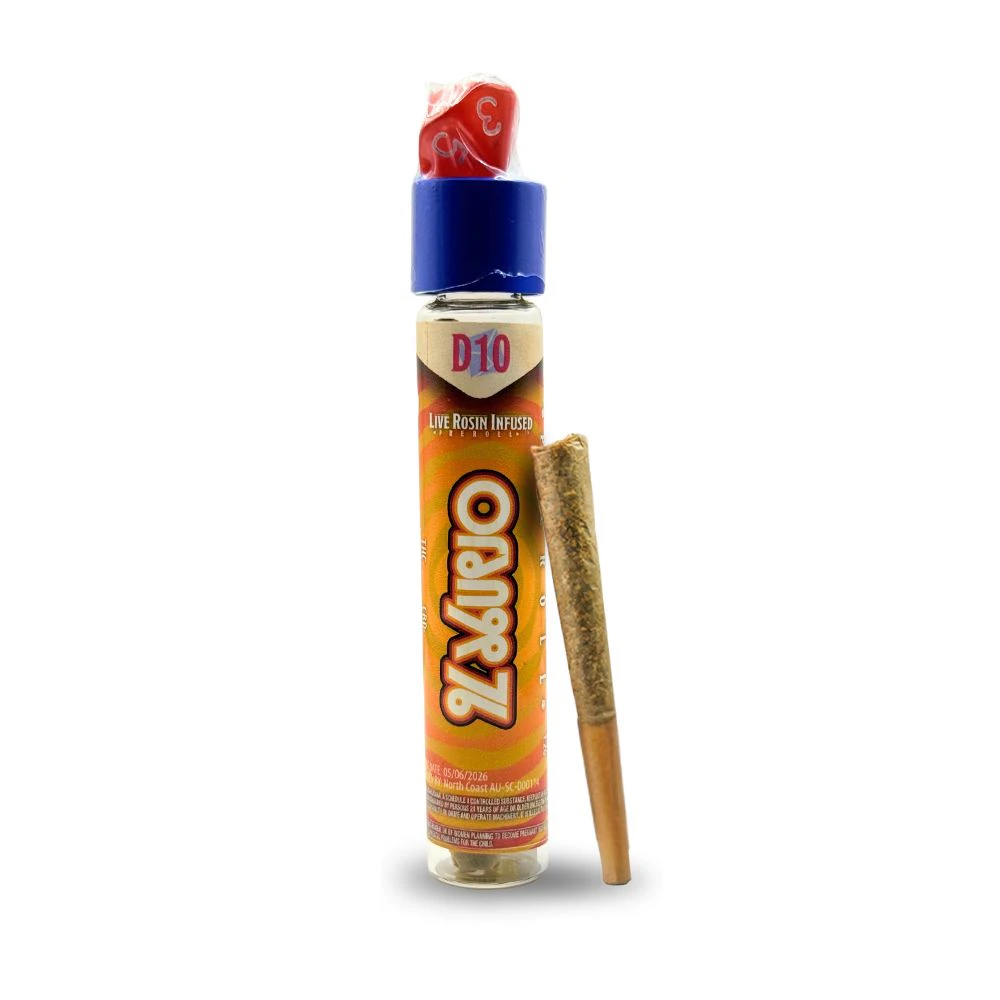 Galenas - Orange 76 D10 1.2g Live Rosin Infused Preroll - GALENAS Main Image