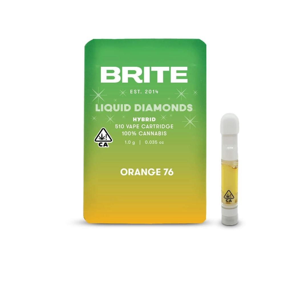 Brite Labs Orange 76 Liquid Diamonds Cartridge 1.0g