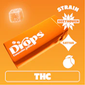 Orange - Beethoven - Sativa | Live Rosin Gummies | 100mg/20 Pieces | Drops