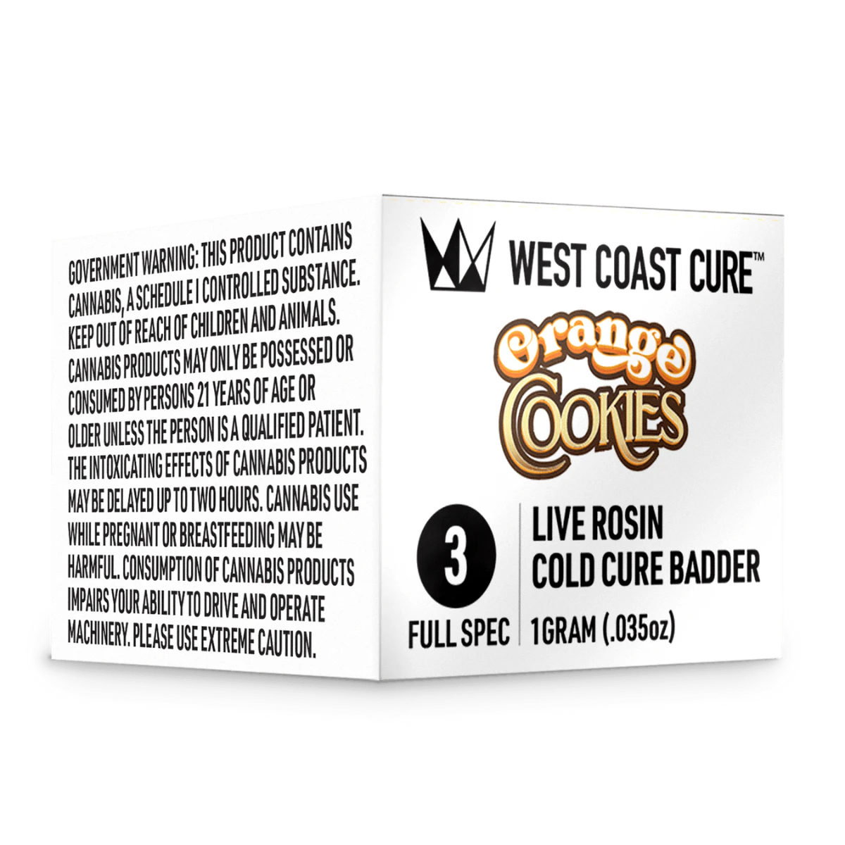 West Coast Cure - Orange Cookies (H) | 1g Tier 3 Live Rosin Cold Cure Badder | West Coast Cure Main Image