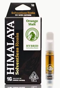 HIMALAYA - Himalaya 1g Orange Malt Live Rosin Cartridge
