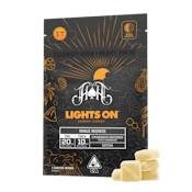 Orange Pineapple (S) | Lights On 2:1 100mg THC/ 50mg THCV Gummies | Heavy Hitters