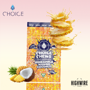 CHOICE - Choice Gummies Pineapple Mango Coconut 200mg (Sativa)