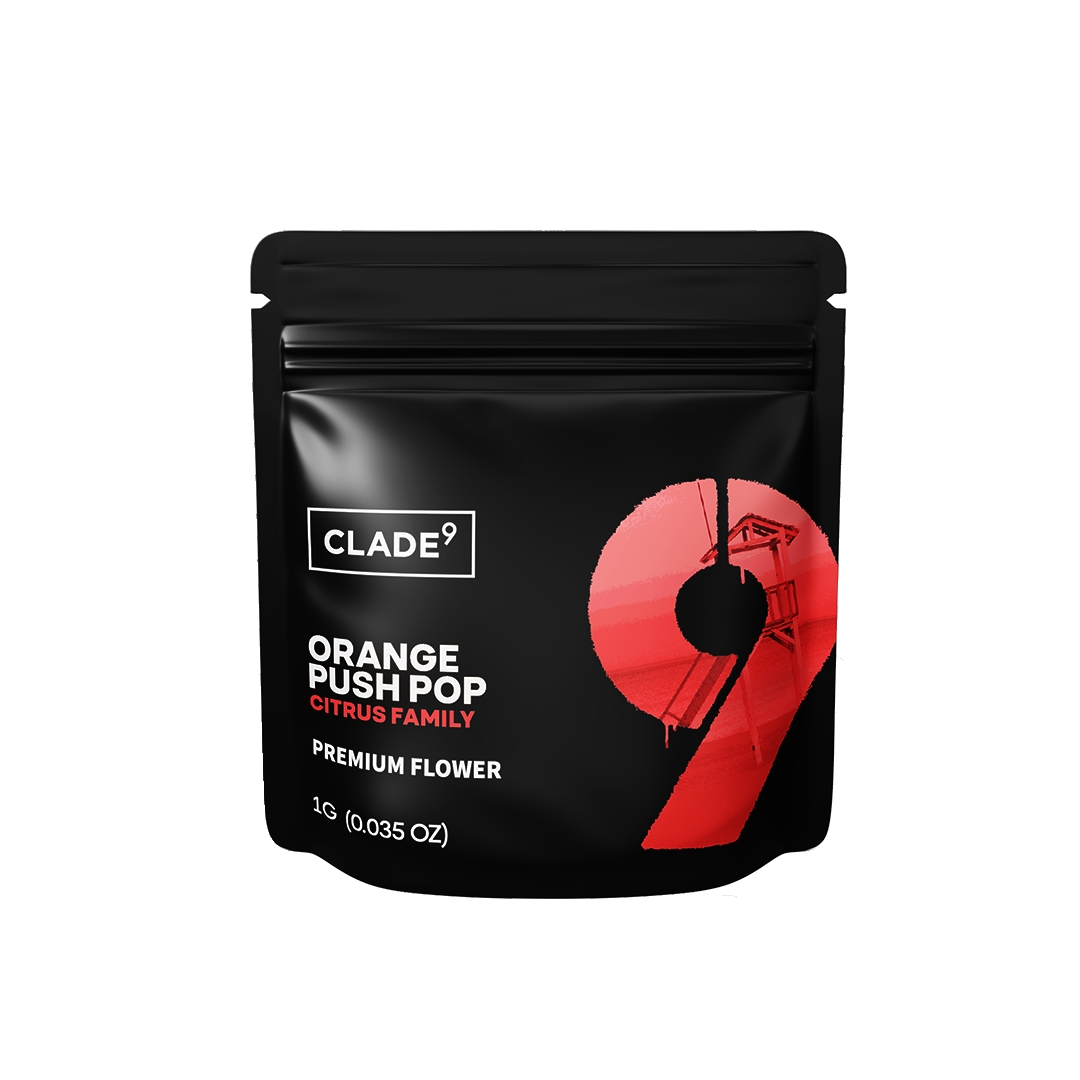 Clade9 Orange Push Pop - 1g Flower