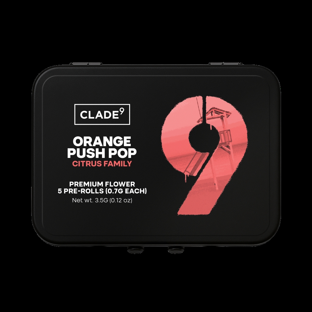 Clade9 | Orange Push Pop | 5pk 3.5g prerolls